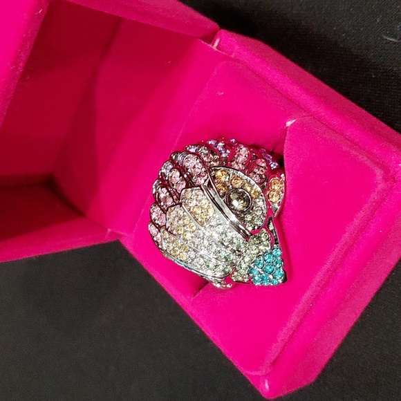 KURT GEIGER LONDON SILVERTONE EAGLE RING SIZE 8 - Picture 11 of 11